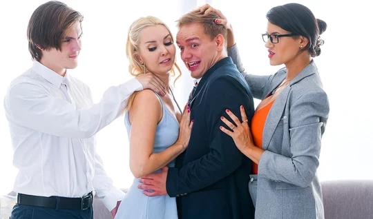 Passionate mothers staged group sex for educational purposes