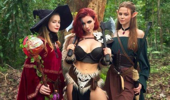 Russian girl likes to have fun with a friend in bed