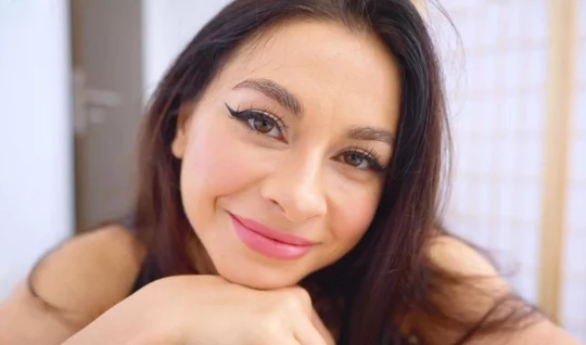 Busty Russian bitch boobs the barrel to the guy heated