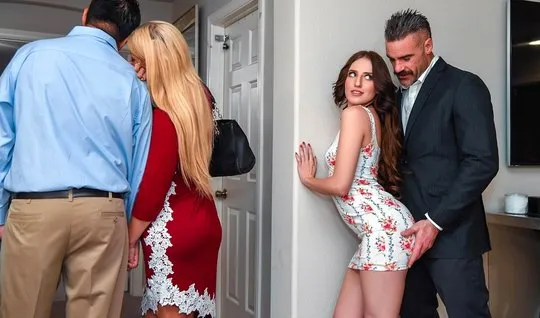 Young brunette has spread her legs for vaginal with a lover