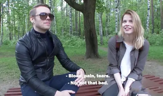 A pickup artist flirts with a stranger in the park and fucks her in a hotel