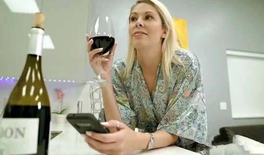 Mom framed a wet pussy for fucking after a glass of wine