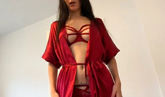 Russian slut in bra pleases cock in cowgirl position