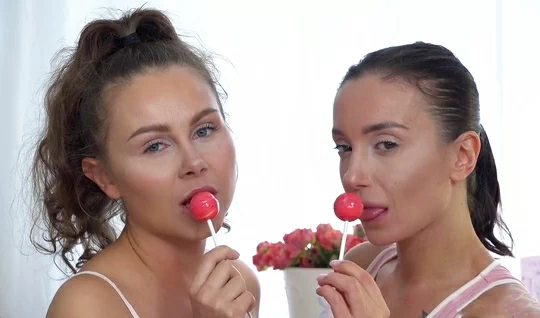 Sex toys and oral sex lesbians please each other